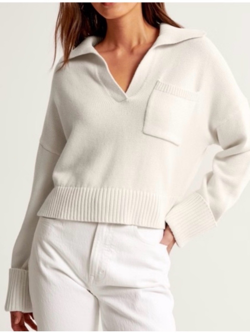 Abercrombie Notch Neck Sweater